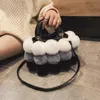 Evening Bags Fur Bag Women Ins Winter Furry Shoulder Bag Sweet Style Designer Handbag Faux Fur Fluffy Bag Plush Ladies Crossbody Bag 231026