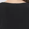 Dames T-shirts Sexy Uitgesneden Kanten O-hals Zijde Gebreide Zwarte Vrouw T-shirts Kantoor Dame Herfst Slanke Blouse Damesmode Crop Tops