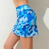 Robe de deux pièces Camouflage jupe shorts femmes taille haute jogger pantalon court sport fitness sexy été décontracté imprimé femme vêtements