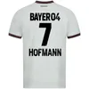 04 Bayer Leverkusen Soccer Jersey 23/24 Club 22 Boniface 7 Hofmann 20 Grimaldo 4 Tah 30 Frimpong 25 Palacios