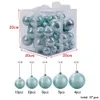 Christmas Decorations 37 PcsSet Candy Color Balls For Tree Pearlescent Ball Hanging Pendants DIY Wedding Home Decor 231026