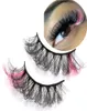 Faux cils 7 paires femmes beauté cils outil d'extension des yeux naturel moelleux 3D vison coloré coloré Dramatic4105038