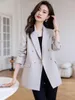 Women's Suits Long Sleeve Formal Blazers Femininos For Women Autumn Winter Professional Business Work Wear Office Ladies Outwear Tops