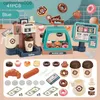 Cucine Gioca Cibo Cucina per bambini Giocattoli Macchina per il caffè Set di giocattoli Simulazione Cibo Pane Caffè Torta Giochi di finzione Shopping Registratore di cassa Giocattoli per bambiniL231026