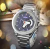 Big Dial Automatic Date Men Watches Luxury Mens Quartz Movement Mouvement Président Populse Innewless Steelless Casual Business Original Solid Bracelet Watch Gifts