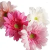 Dekorative Blumen, 3 Stück, fühlen sich echt an, Gerbera, künstliche Seidenblumenzweige, Heimdekoration, Tischdekoration, gefälschte Flore, Schlafzimmerdekoration, Pografie