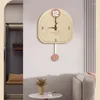 Horloges murales Art en bois 3D Horloge de cuisine Pendule mignon Montre silencieuse Numérique Mécanisme de quartz moderne Reloj de Pared Décoration de la maison