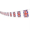 10 m Union Jack Bunting Pendentif Drapeaux Bannière Britannique Tissu Drapeau Décoration pour Anniversaire Fête De Mariage Fête Nationale Célébration BFU3210