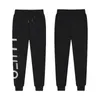 2023SS Mens Joggers 바지 가을 남성 운동복 운동복 스웨트 팬츠 바지 검은 흰색 디자이너 Jogger