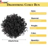 Syntetiska S Leeons DrawString Curly Bun Chignon Hairpiece For Women Tail Kinky Clip Hair 231025