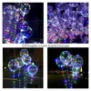 Palloncino Palloncini luminosi da 20 pollici con corda luminosa Decorazione del partito Luminou Led Bobo per il festival Gwb16573 Consegna di goccia Giocattoli Regali N Dhdrh