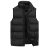 Gilet da uomo Gilet invernale Uomo caldo Gilet allentato Casual Solido senza maniche Colletto alla coreana Zip Cotton Pad Cappotti Outwear BSDFS-M-03