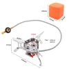 Poêles Désert touristique Camping cuisinière à gaz ustensiles de cuisine grande puissance trois feux réglable coupe-vent en plein air randonnée cuisinière cuisinière 231025
