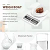 Disposable Dinnerware 10 Pcs Supplies Weighing Boat Plastic Go Containers Square Lab Dish Anti-Static