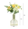 Vaser ins vindhydroponisk glasvas simulering torkad blommor arrangemang små ornament nordiskt hem vardagsrum bord yta