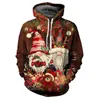 Men's Hoodies Christmas Style Couple Casual Holiday Printing Hoodie Sweater Sports Versatile Loose Korean Large