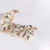 Роскошные серьги-клипсы StoneFans без пирсинга для женщин, ювелирные изделия с кристаллами, модные трендовые эстетические манжеты 231025