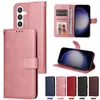 Torba portfela Flip Skórzane skrzynie ramy gniazda rodowotki TPU TPU Stoy Bezpłatny pasek dla Samsung S24 Ultra Plus S23 Fe A15 A05 A05S A14 A24 A34 A54 A04E A13 A33 A53 M14 M34 M54