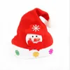 Dekorationer Sweep Code Gift Red Cartoon Borsted Cloth Hat Santa Snowman Elk Style