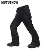 Skiing BIB Pants High Quality Large Size Ski Pants Men 30 Temperature Windproof Waterproof Warm Snow Trousers Winter Ski Snowboarding Pants 231025