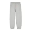 Men's Pants 2023 Autumn Winter 380G Fleece Jogger Casual Sport Ribbed Cuffed Straight Leg American Style Trousers