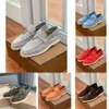 Loro Piano Loro Pianaa Chaussures masculines Chaussures Luxury Sneakers Femmes Été Charmes Walk Loafers Low Top Top Soft Cow Cuir 2023SS Brand LP Oxfords Flat Slip on Rubber Sole Mocca