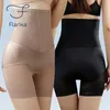 Kadın şekillendiricileri Flarixa Kadın Yüksek Bel Dantel Külot Karın Kontrolü İç çamaşırı Düz ​​Göbek Pantolon Kalça Kaldırma Külotu Vücut Şeytan Güvenlik Şort Yaz 231025