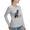 Damen Polos J Dilla Design Langarm-T-Shirts Damenbekleidung Animal-Print-Shirt für Mädchen Workout-Shirts Damen Loose Fit