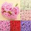 Flores decorativas Cabeças artificiais Belas decoração DIY DIY Festival Durável Rosa Floral Rose para Quarto Home Grande 8cm