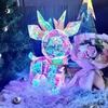 Decorative Objects Figurines LED Colorful Luminous Deer Model Valentine's Day Gift Decoration Interior Christmas Halloween Toy Light 231026
