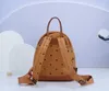 Mochila unisex Bolso para computadora portátil Bolso de mano Bolso de viaje de gran capacidad de cuero Bolso de hombro con letra MC clásico Mochila escolar Estilo de mochila al aire libre