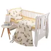 Bedding Sets 5pcsset Summer Baby Set born Crib Around Protector Bumper Cushion Infant Cot Bed Fence Breathable Sheet 231026