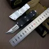 Ny 819-1BLS Signature Series Mini Auto Knife 1.88 "D2 Steel Blade Aviation Aluminium (T6-6061) Hantera camping utomhus Taktisk strid Självförsvar EDC Pocket Knives