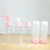 Garrafas de armazenamento conjunto de garrafa de viagem reabastecimento de água spray loção recipiente cosmético vazio plástico recarregável portátil no avião