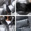 Korator damski Coats Fur Kllar X-Long Winter Jacket Women Solid z kapturem w stylu z kapturem parkas parkas samica plus size z epaulet lśniące grube