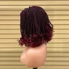 Synthetic s Box Braided For Black Women Crochet Hair 2 Twist Ombre Bug African Short Bob Braiding 231025