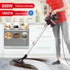 Aspirapolvere con filo INSE, potente aspirapolvere con filo da 600 W 18000 Pa, aspirapolvere portatile versatile 6 in 1 per peli di animali domestici --- I5 Rosso