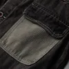 Giacche da uomo 2024 Giacca di jeans con cuciture abbinate ai colori Lavata e invecchiata Resistente all'usura retrò allentata
