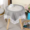 Table Cloth American European Modern Round Tablecloth Cotton Linen Floral Coffee Household