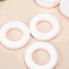 Decorative Flowers 30 Pcs Foam Wreaths Diy Foams Round Rings Circles For Crafts Christmas Party