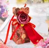 Present Wrap 10st Wedding Favor Papperspåsar Söta godisförpackningslådor för Baby Birthday Box Supplies