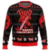 Felpe con cappuccio da uomo Berserk Guts e Casca Brutto maglione di Natale regalo Babbo Natale Pullover da uomo Felpa Top Autunno Inverno Panno