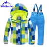 Skiing Suits Children Skiing Jacket Winter Men Women Boys Girls Ski Windproof Warm Snow Jackets Child Snowboard Suits 231025