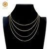 Vente chaude elfic Collier plaqué or 14K plaqué Gold 18 pouces-24 pouces Cubaine chaîne