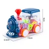 Pequeno carro de fricção transparente brinquedos veículo inercial com efeitos de led e cor de toque trem de engrenagem em movimento brinquedo educacional de aniversário