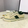 Casual Mens Shoes Luxury Italy Green Red Web Stripe Canvas Tennis 1977 Shoes Designer Women Low Top gummisulen Stretch Sneakers C102702