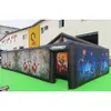 free air ship to door Outdoor Activities customized 10x5m inflatable obstacle house inflatable maze Haunted House for Halloween