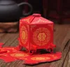 DHL 200pcs Chinese Asian Style Red Double Happiness Sedan Chair Wedding favor box party gift favor candy box5095209