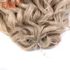 Bulk di capelli umani 10 pollici ondulati profondi Twist Crochet trecce sintetiche afro ricci Intrecciatura in fibra ad alta temperatura s 231025