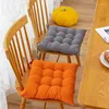 Pillow Linen Pearl Cotton Square Stool Backrest Home Office Computer Chair Protective Mat Seat Pad Buttocks